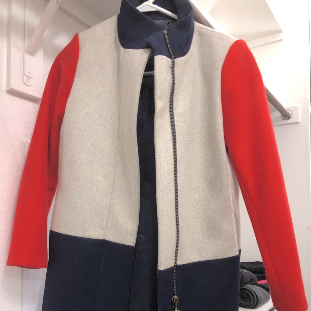 JCrew stadium wool coat